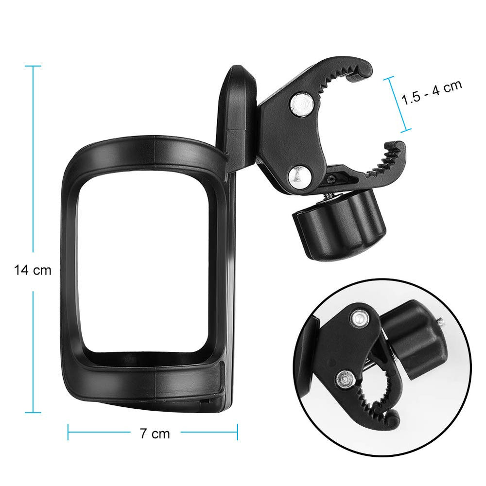 Accmor Cup Holder lightweight design enables tool-free installation.