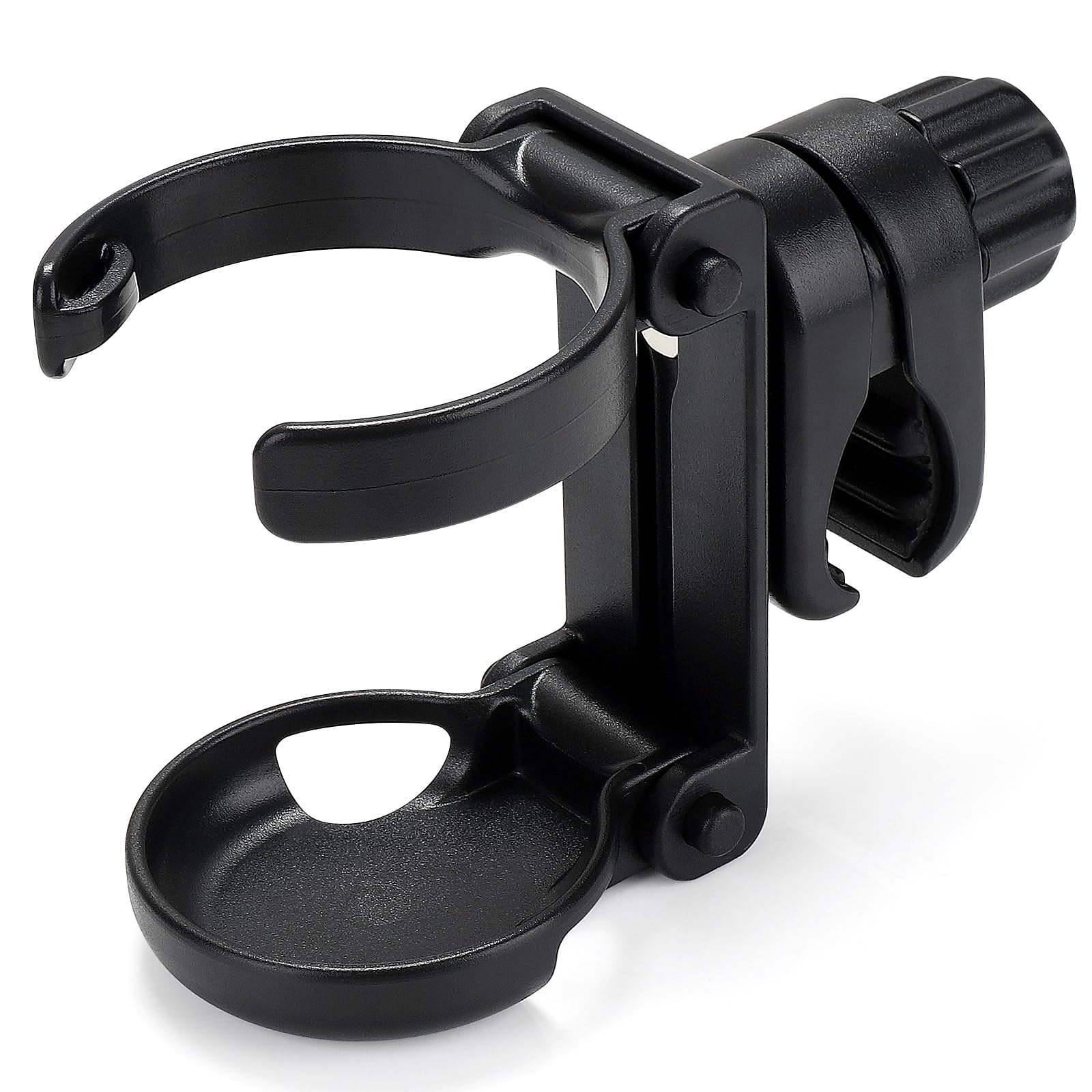Accmor stroller cup holder clamp-range enables secure attachment to diverse surfaces.
