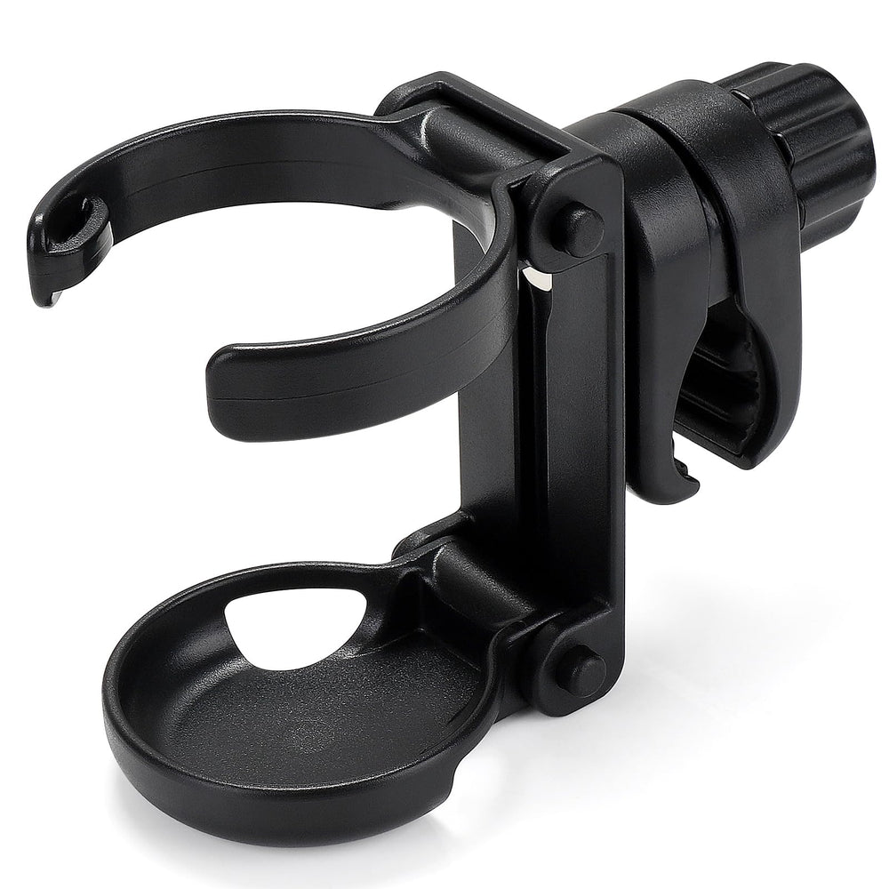 Accmor stroller cup holder clamp-range enables secure attachment to diverse surfaces.