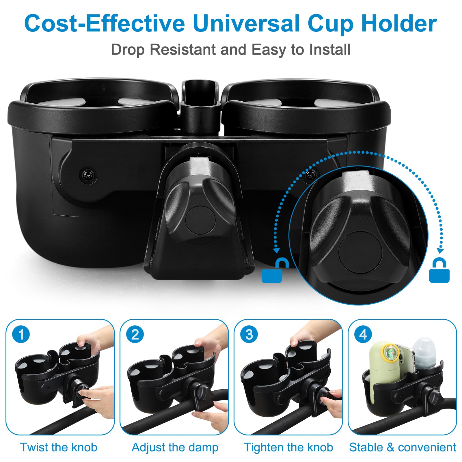 Accmor clip-on installation allows quick setup without tools.