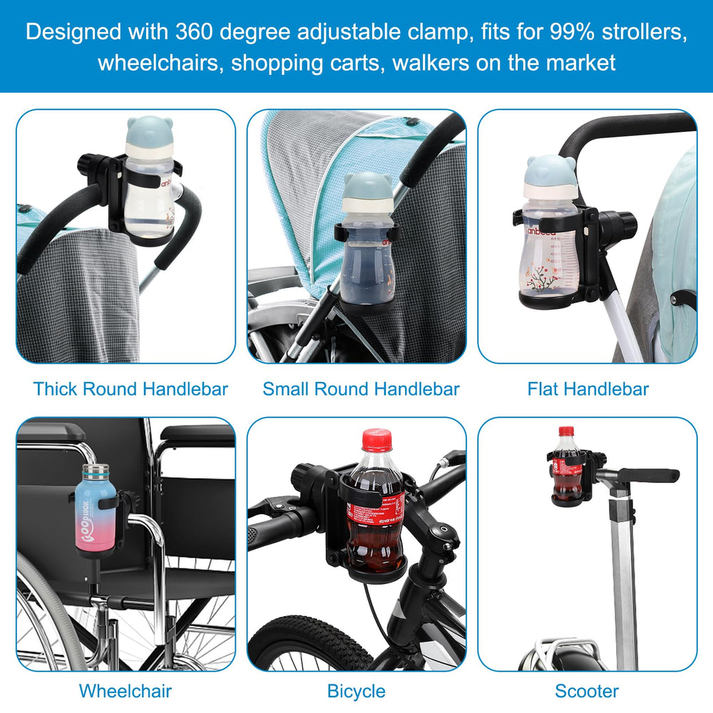 Accmor durable-construction cup holder delivers stable use indoors and outdoors.