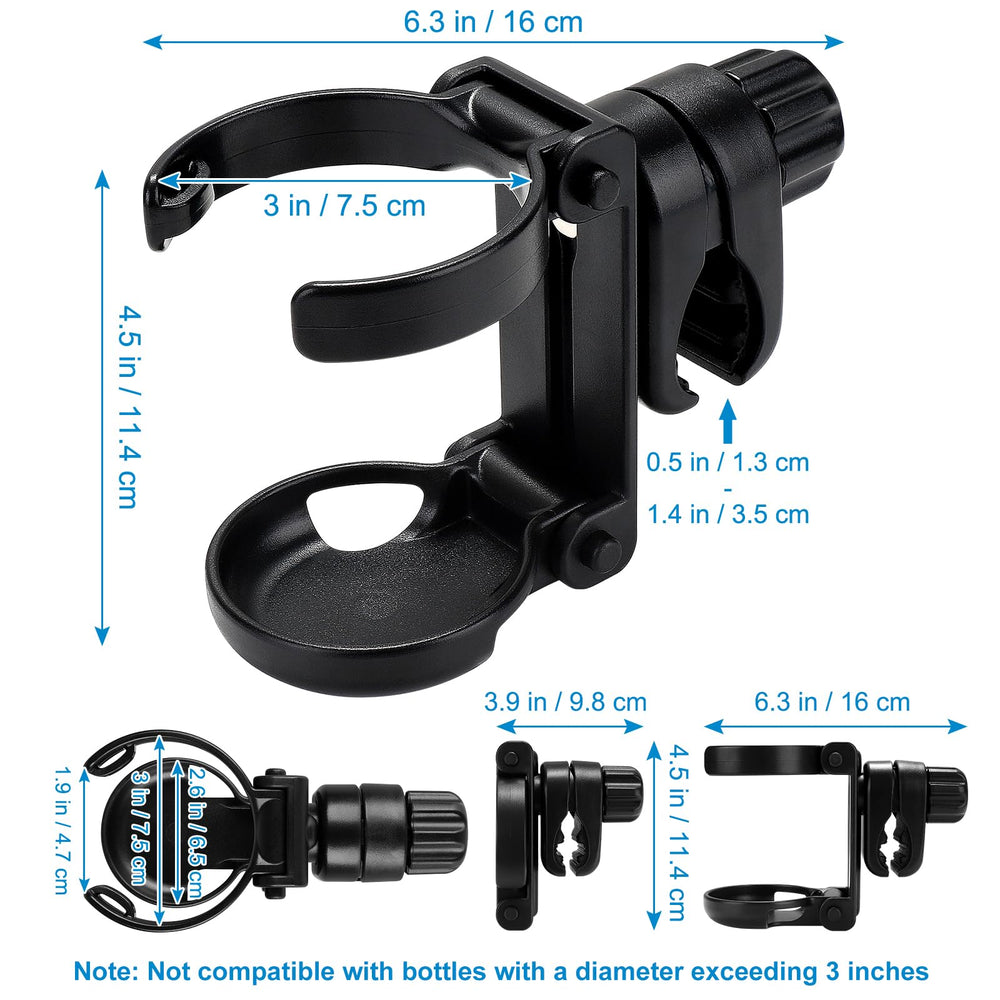 Accmor hands-free-access cup holder adds convenient drink access.