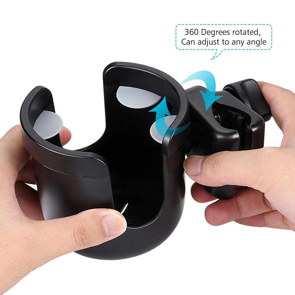 Accmor stroller cup holder lightweight and tool-free installation for quick setup.