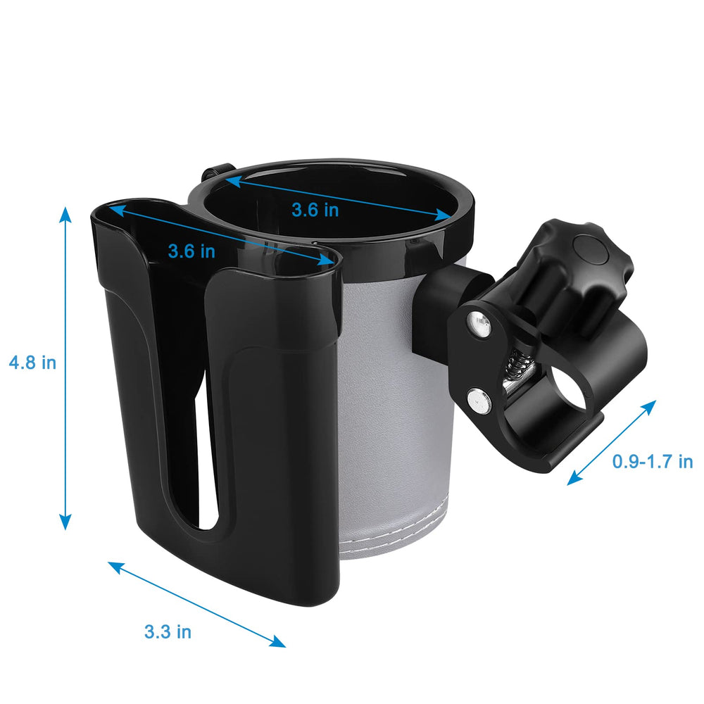 Accmor 3-in-1 design supports cups, phones, and keys on various transport.