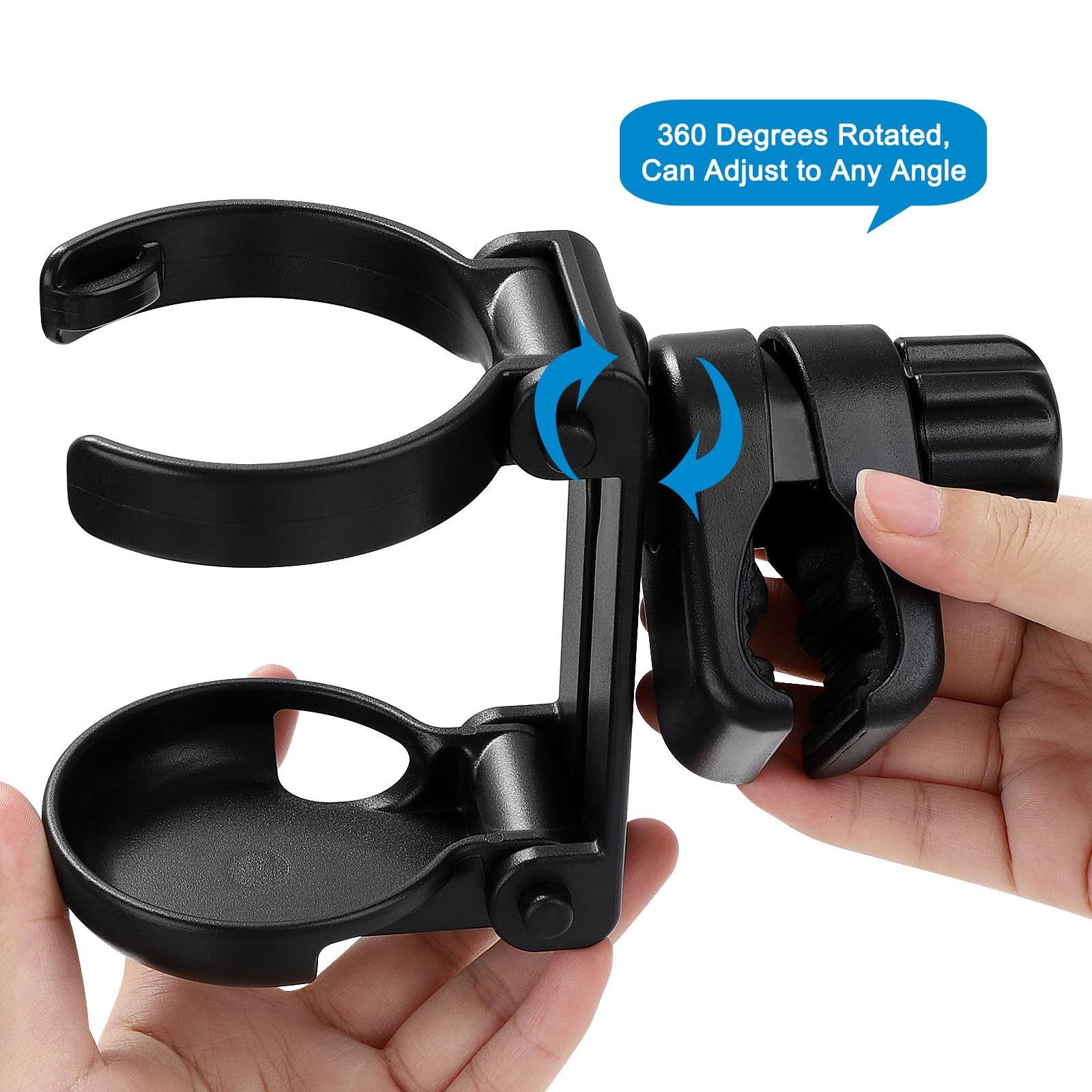 Accmor outdoor-use cup holder supports walkers and beach chairs for on-the-go sipping.