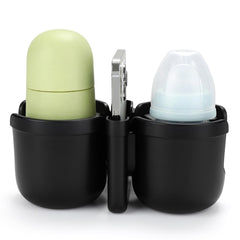 Accmor stroller cup holder with phone slot keeps your phone accessible during walks.
