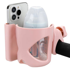 Accmor stroller cup holder installs in seconds and keeps bottle stable on bumps.