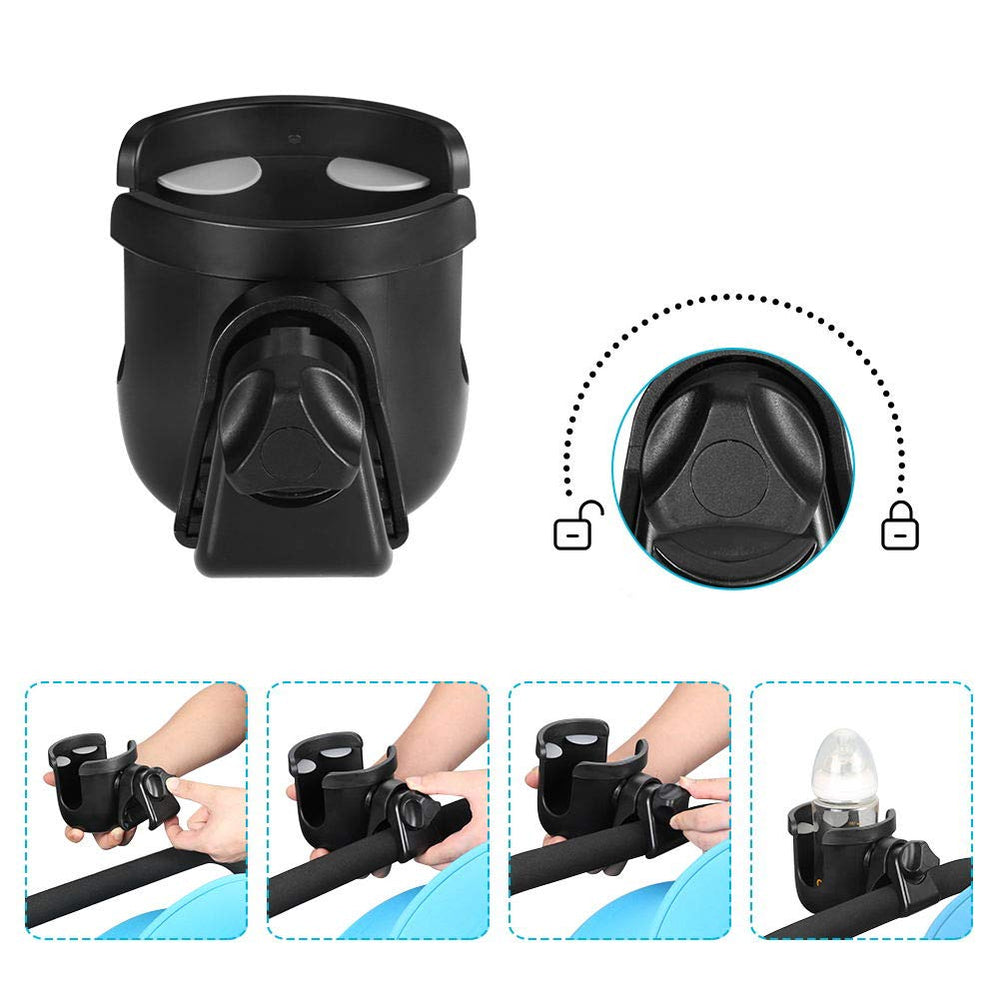 Accmor rubber-pad clamp provides a stable grip on uneven handles.