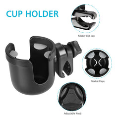 Accmor silicone-insert design secures different cups and bottles.