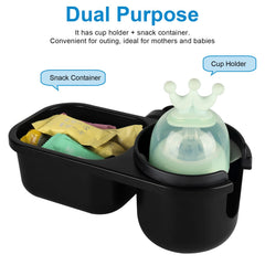 Accmor Stroller Cup Holder Tray with four silicone inserts fits various bottle sizes