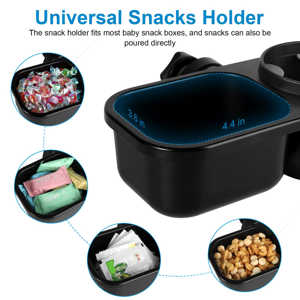Accmor Stroller Cup Holder Tray made of ABS plastic with slip-resistant rubber
