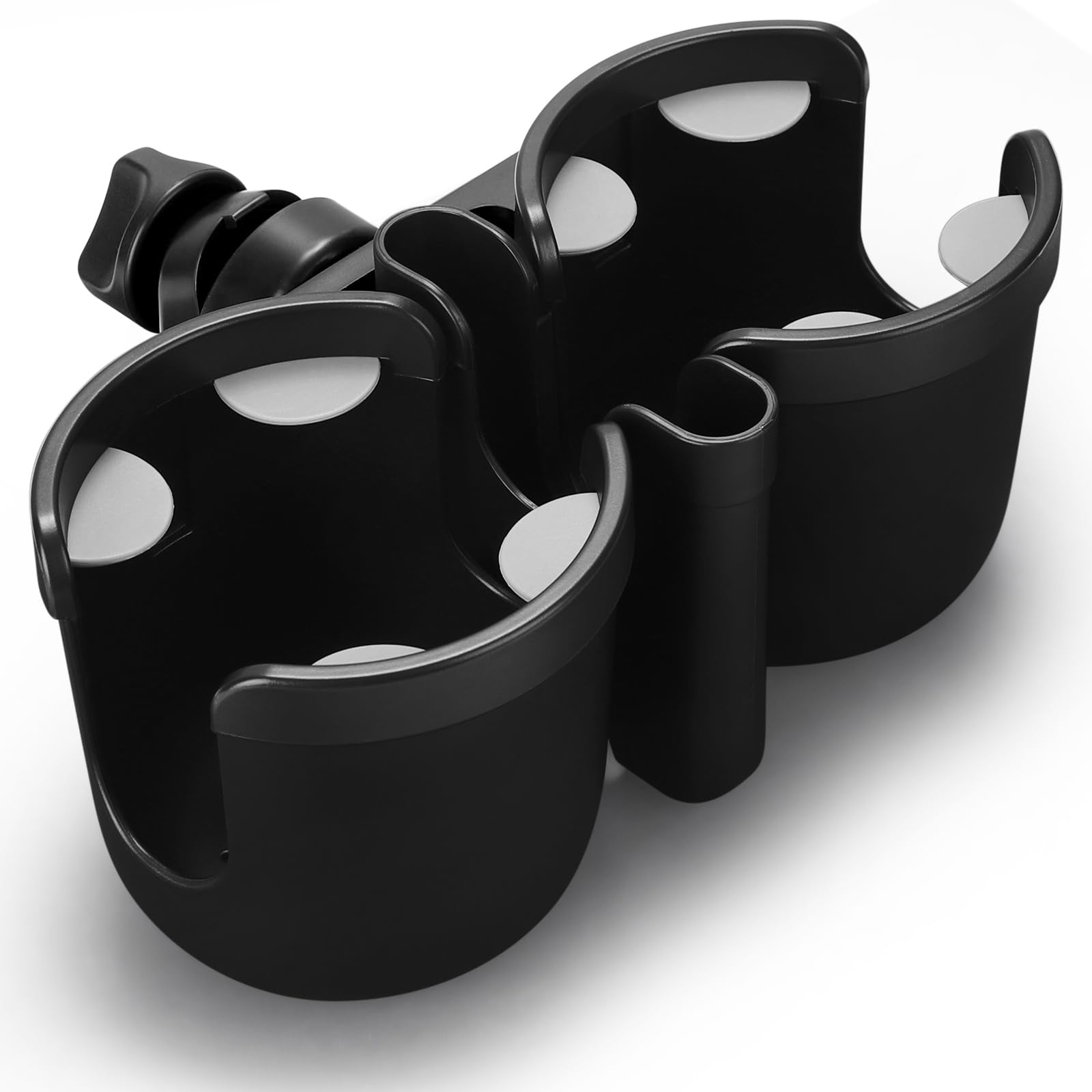 Accmor stroller cup holder universal clip keeps bottles steady for hands-free strolling.