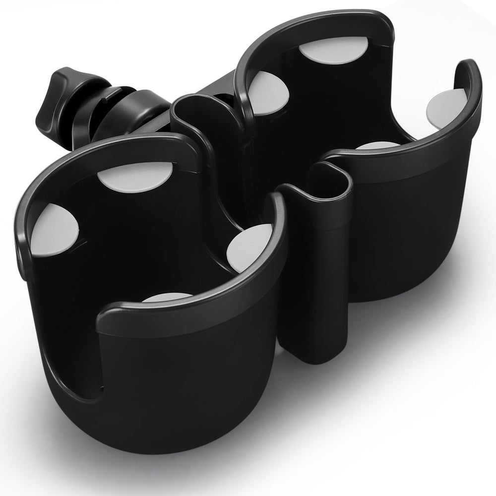 Accmor stroller cup holder universal clip keeps bottles steady for hands-free strolling.