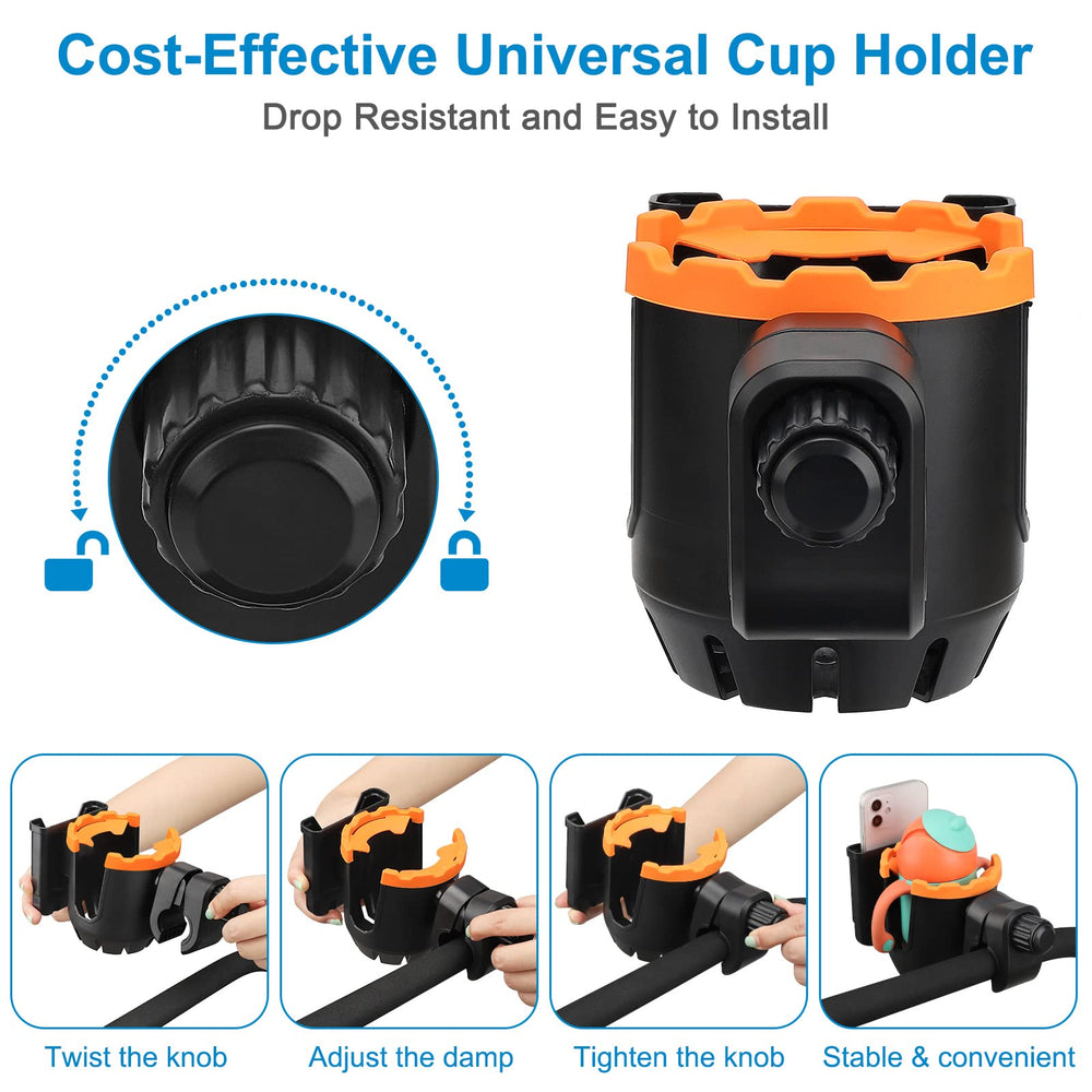 Accmor universal-fit design works with most strollers, walkers, and wheelchairs.