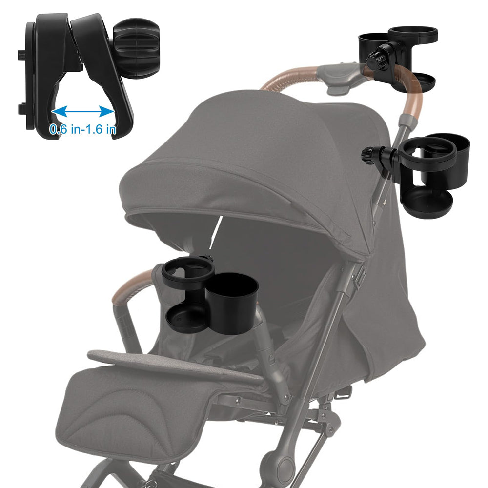 Accmor universal fit cup holder accommodates most bottle sizes.