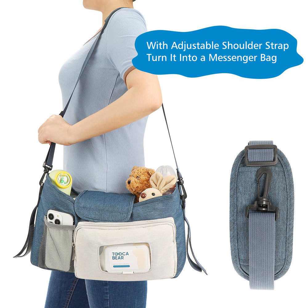 Accmor stroller organizer back pocket ideal for wallets and essentials