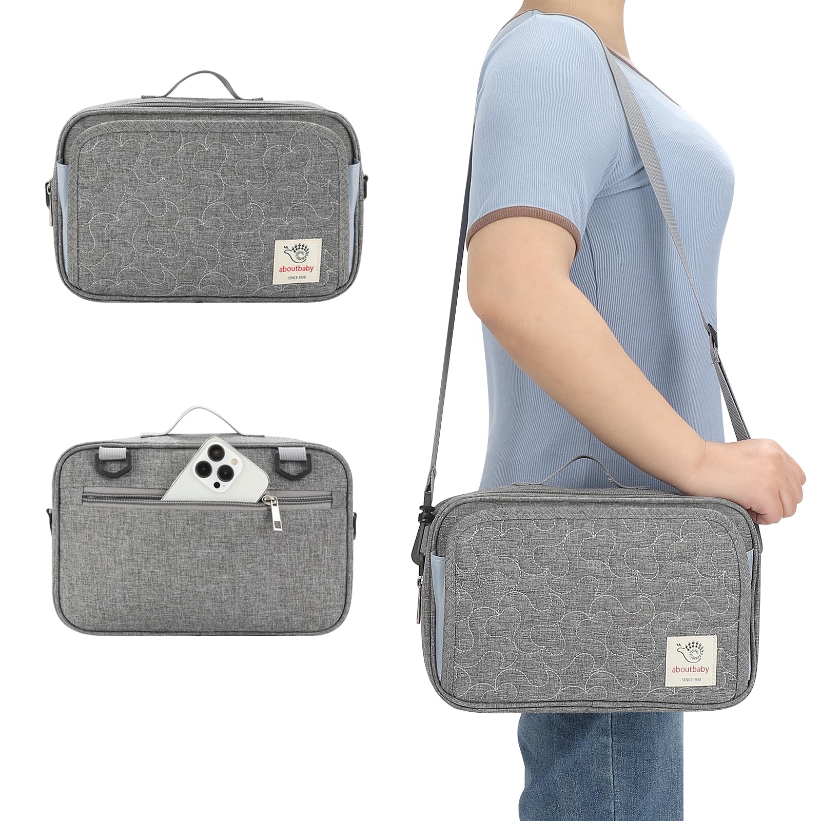 Accmor back-pocket view emphasizes secure space for phone and keys