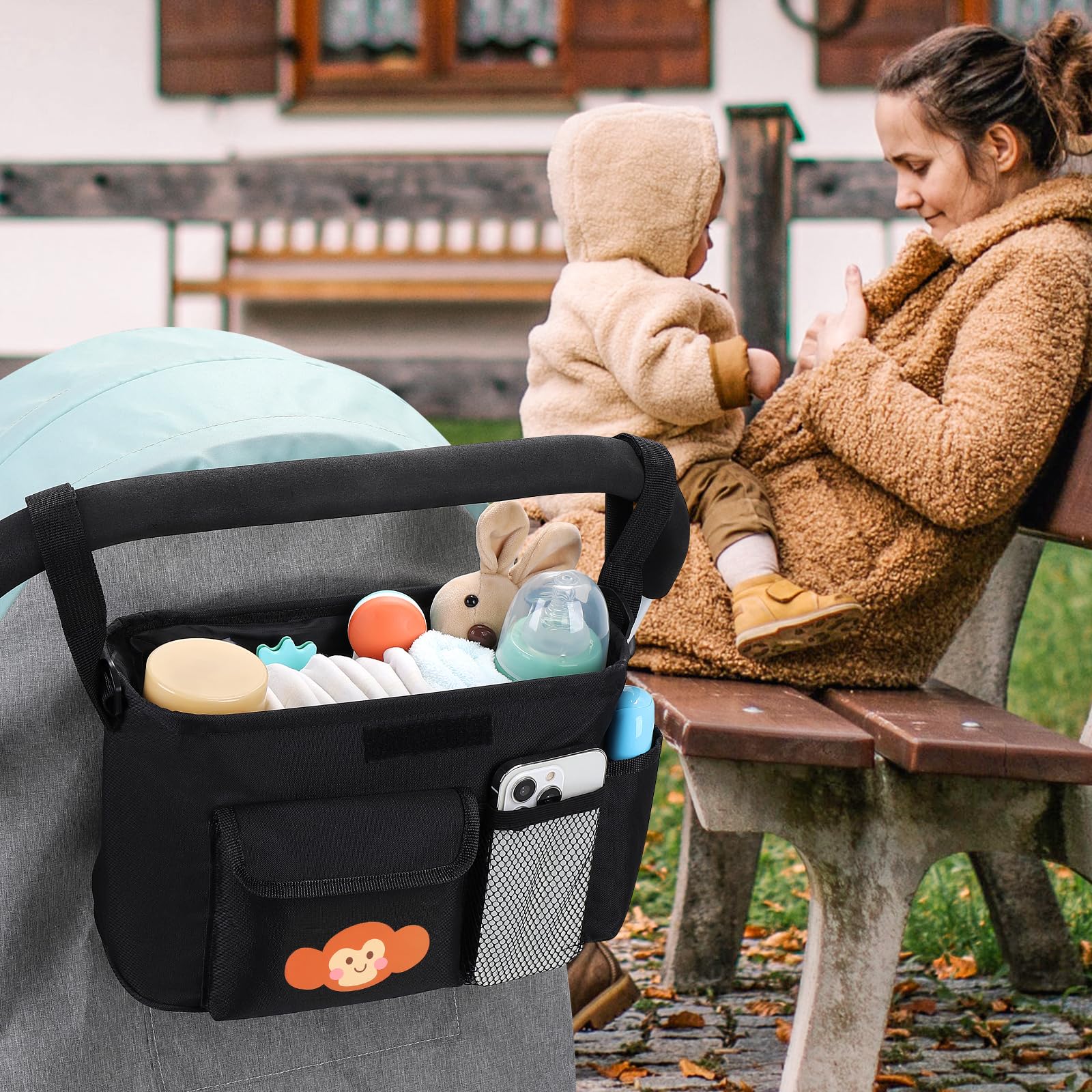 Accmor universal compatibility image featuring Uppababy and Britax strollers