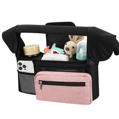 Accmor stroller organizer side cup holder keeps drinks within reach on walks.
