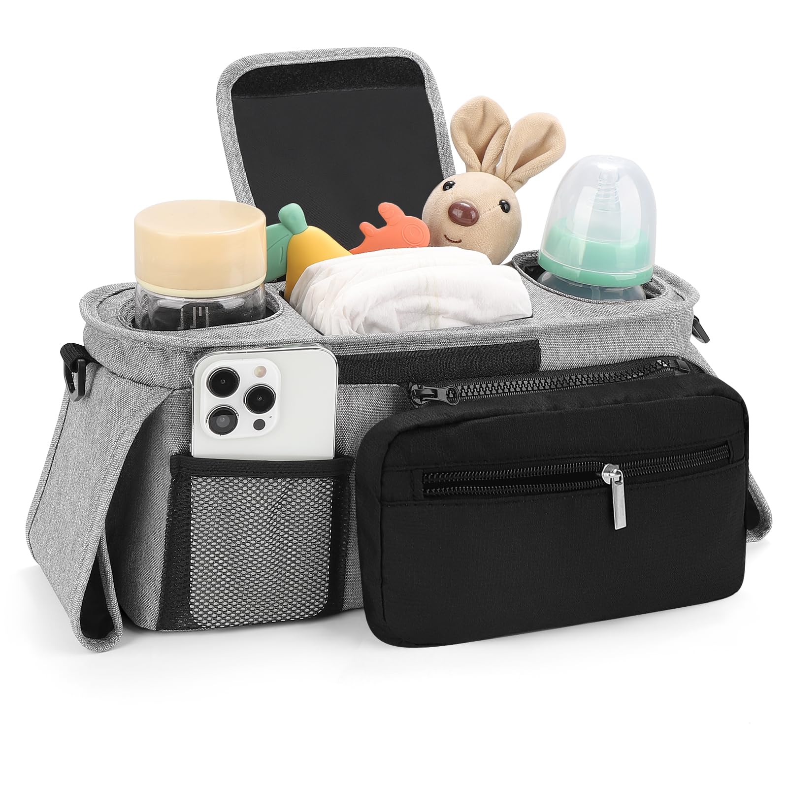 Detachable wristband pocket from Accmor organizer for quick access to phone.