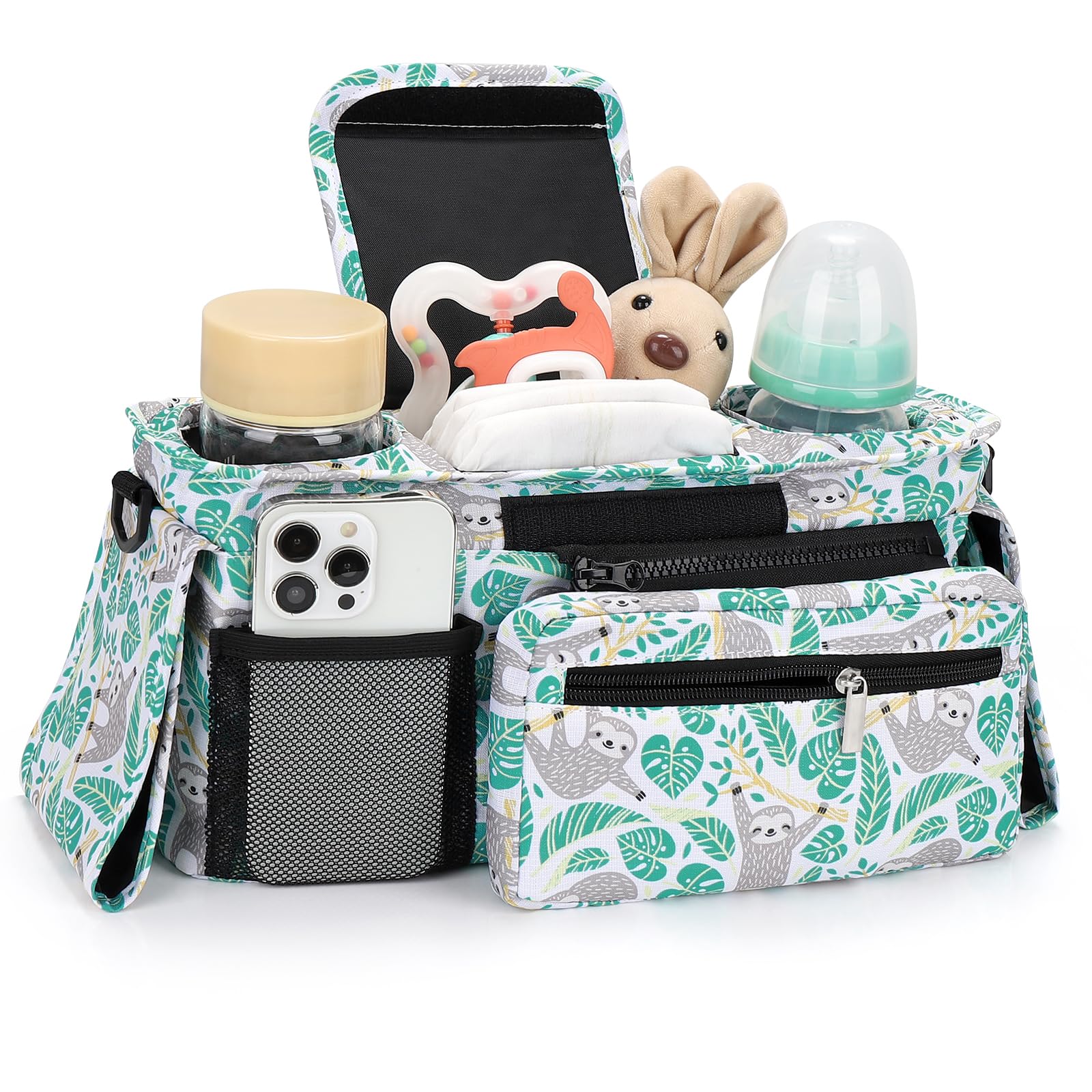 Accmor stroller organizer detachable phone bag for quick access on outings