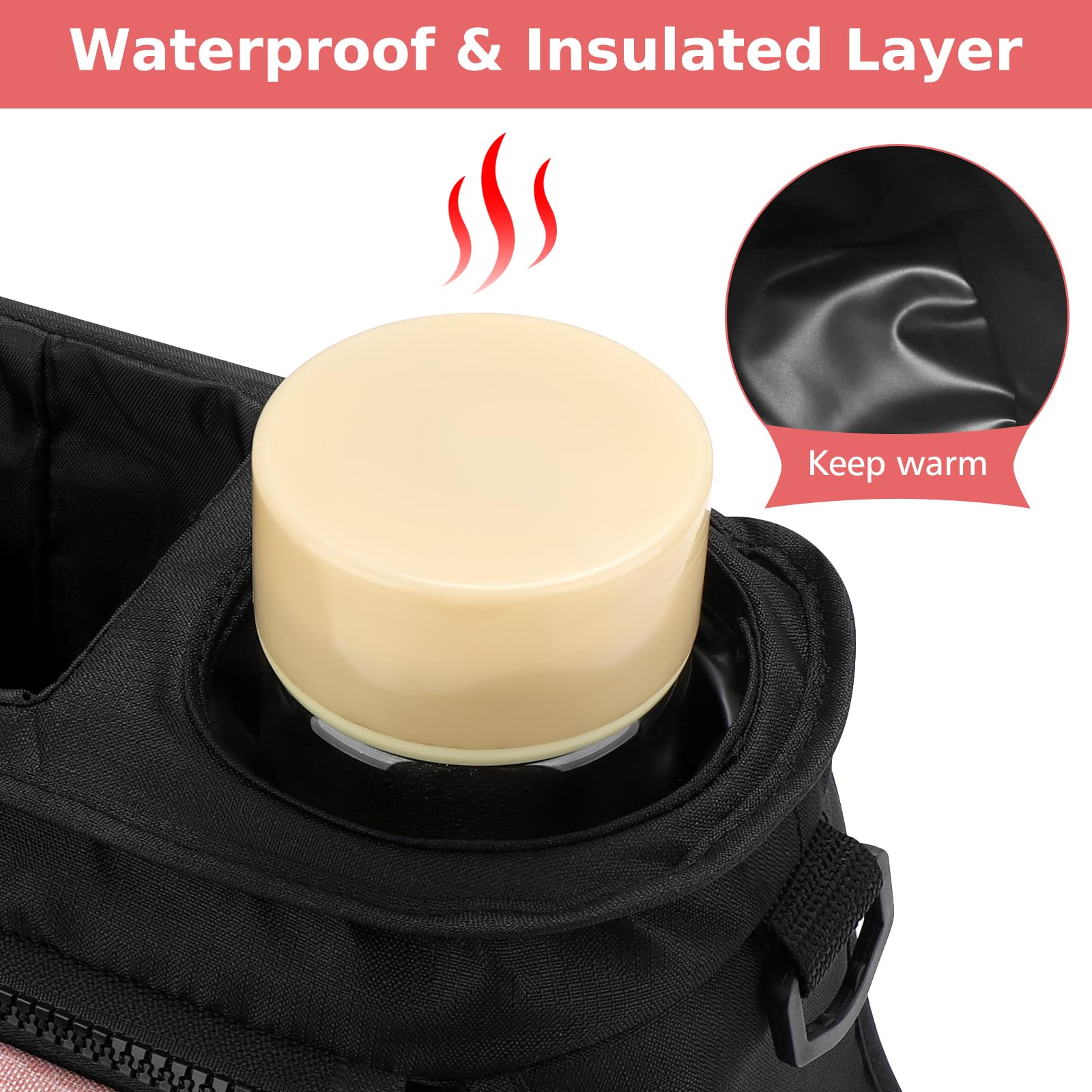 Accmor detachable small bag stores wallet and phone for quick trips.