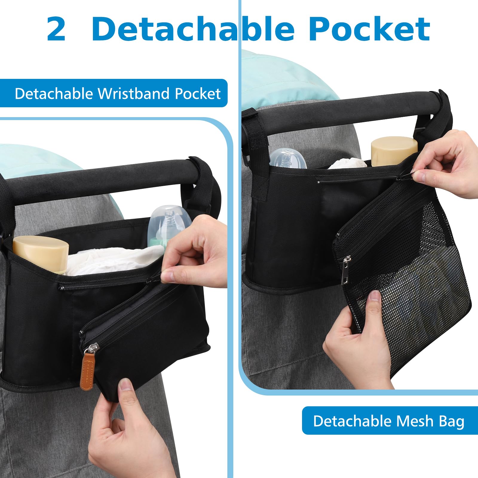 Accmor detachable wristband pocket for on the go quick access