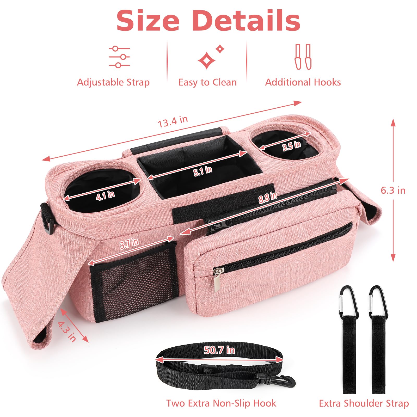 Accmor compact carry option shows versatile portability when not attached.