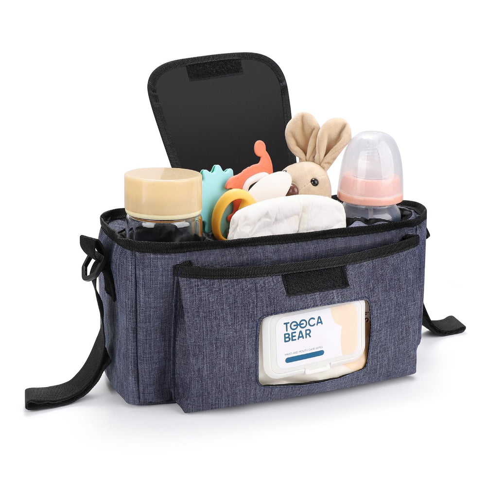 Accmor front wipes pocket enables quick access to wipes or tissues.