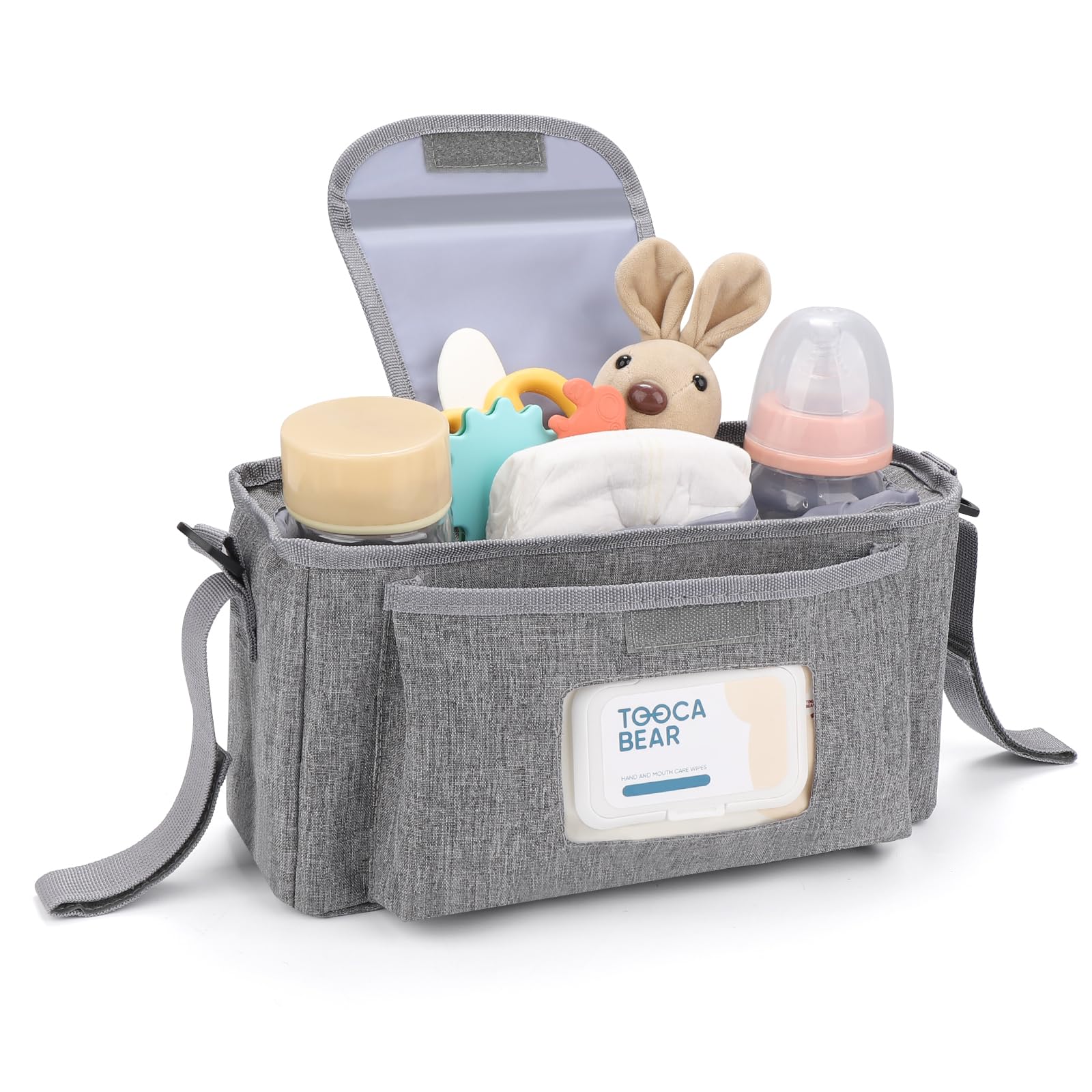 Accmor stroller organizer front wipes pocket for easy diaper changes on the go