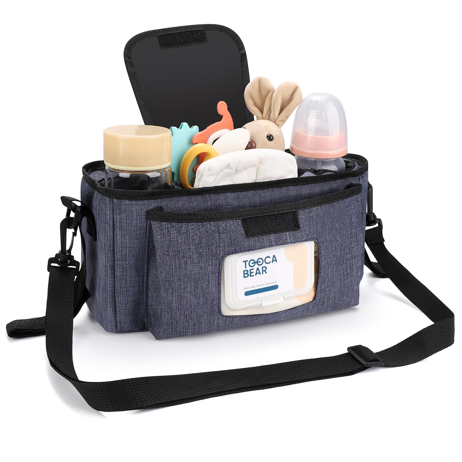 Accmor insulated cup holders keep bottles cool or warm during outings.