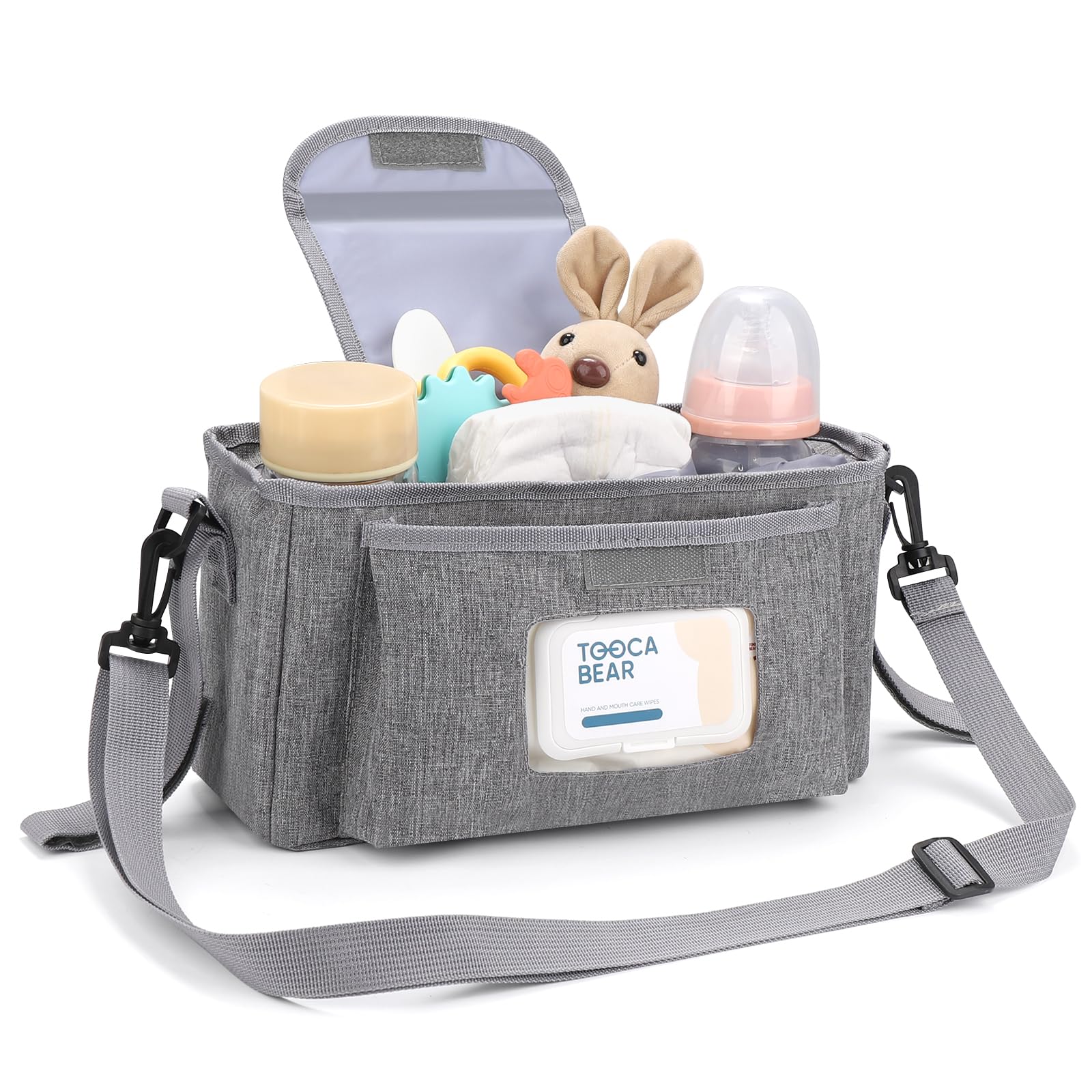 Accmor stroller organizer insulated cup holders keep bottles at the right temperature