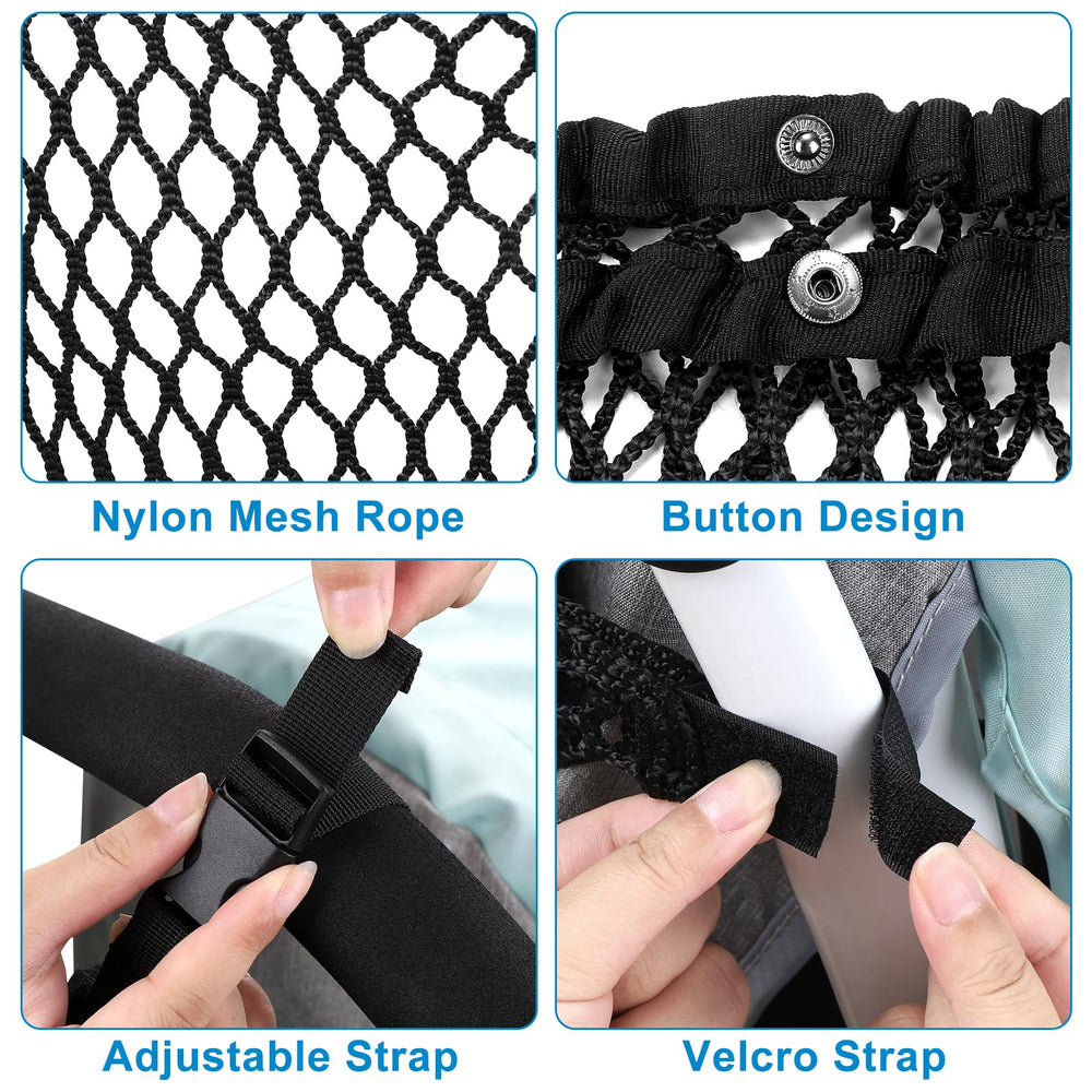 Mesh design on the Accmor organizer showing visible pockets for easy checks.