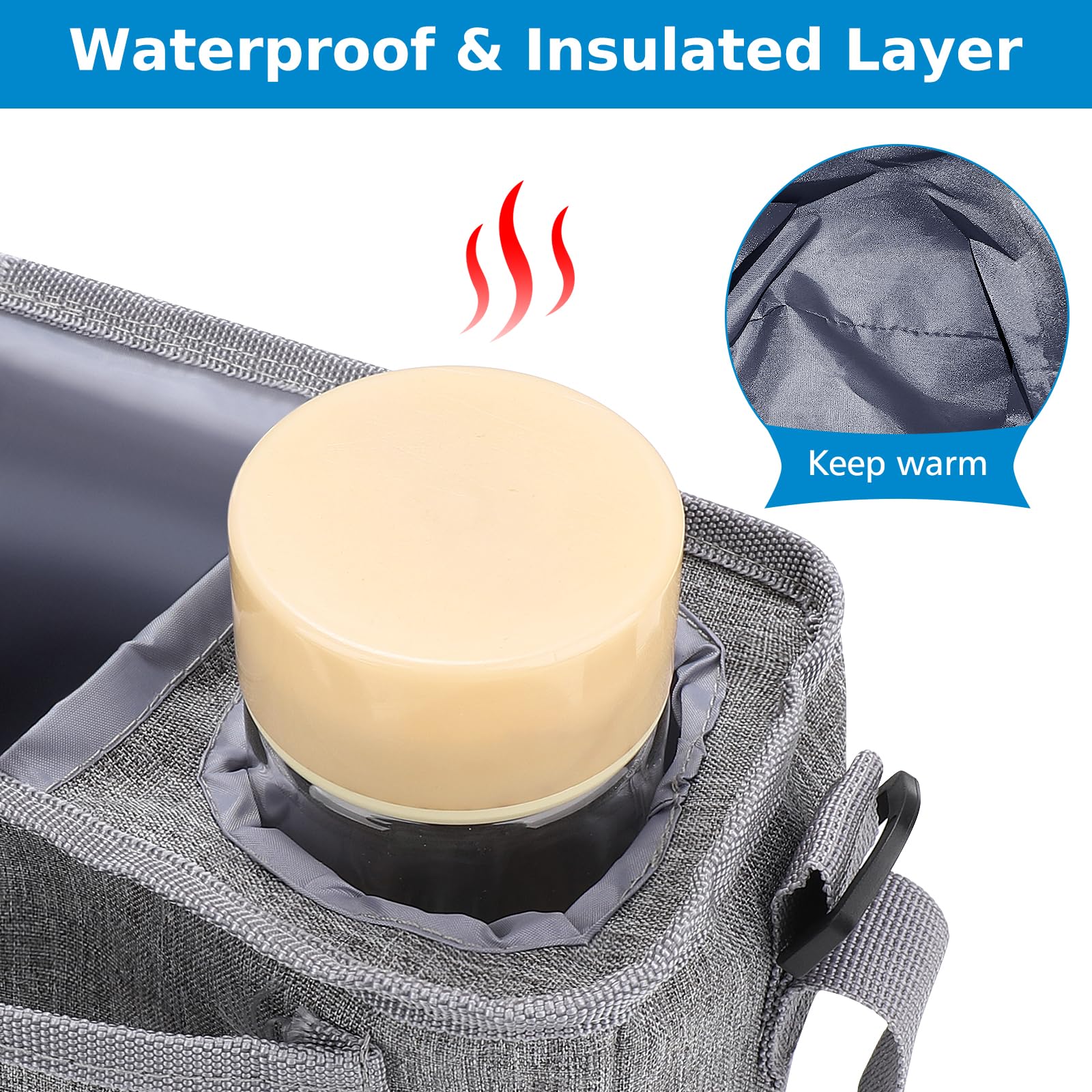 Accmor stroller organizer shoulder strap removable for versatile carry