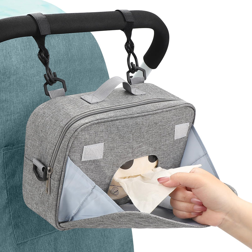 Accmor shoulder-strap mode shows portable mom bag for quick carry