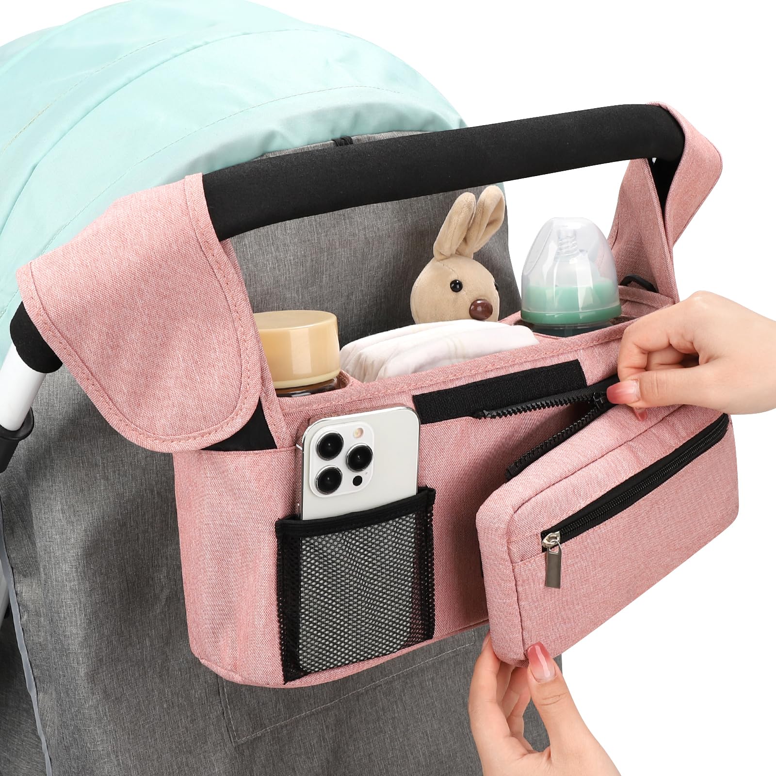 Accmor adjustable strap adapts to Uppababy, Britax, Baby Jogger and more.
