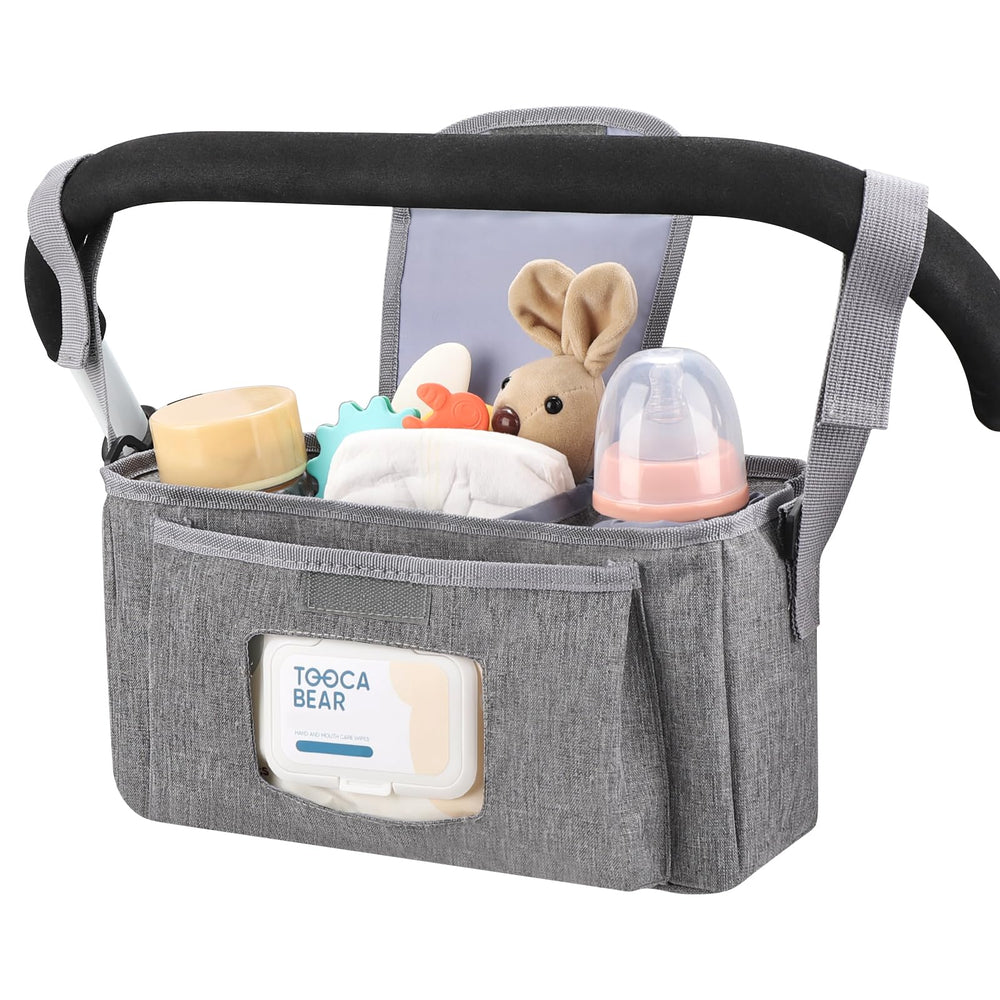 Accmor stroller organizer structure compartments for quick item access during outings