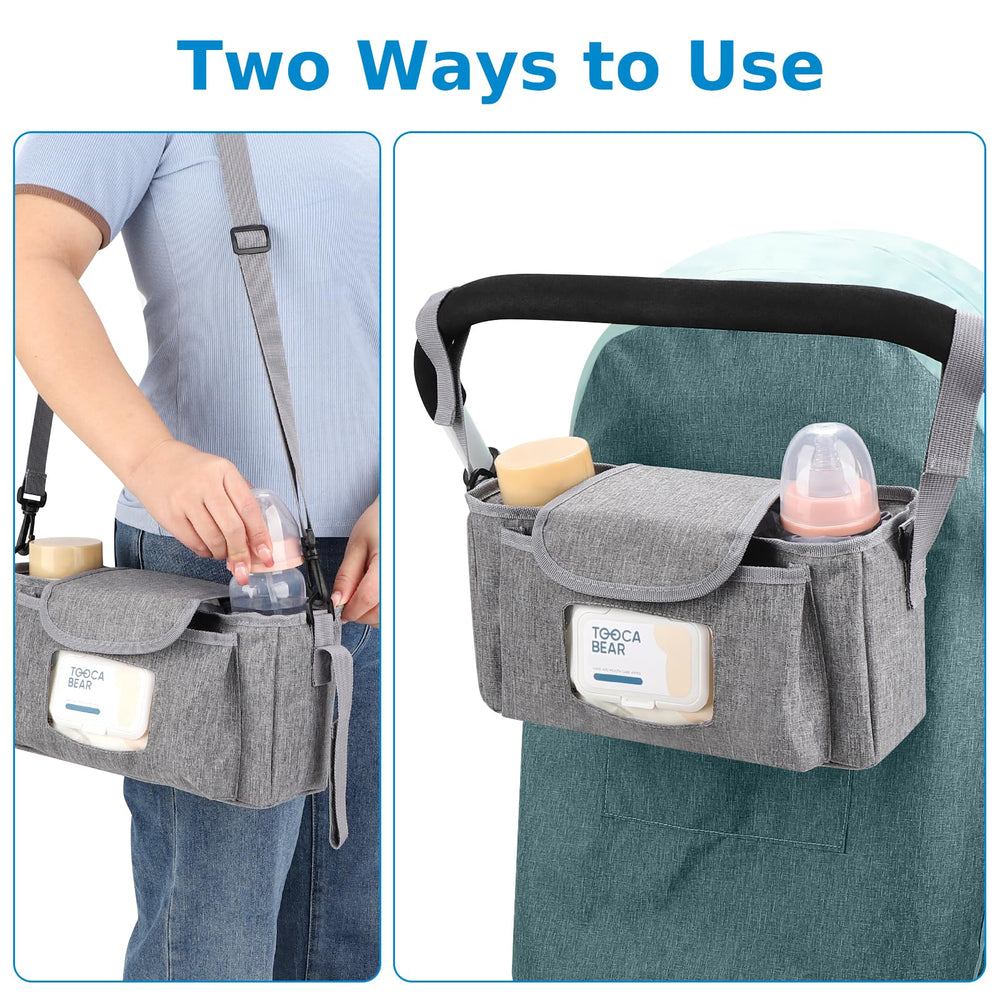 Accmor stroller organizer waterproof interior cleans easily after spills