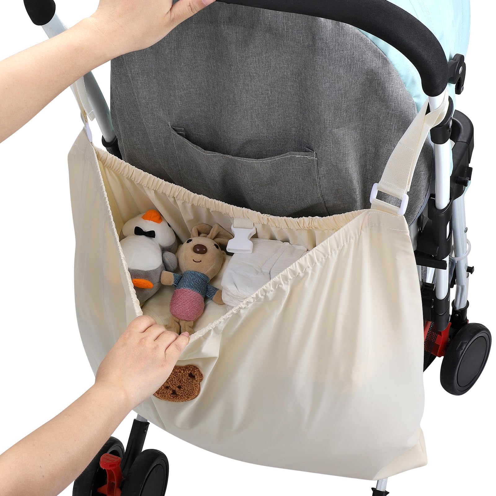 Accmor stroller organizer fits multiple brands for versatile on-the-go storage