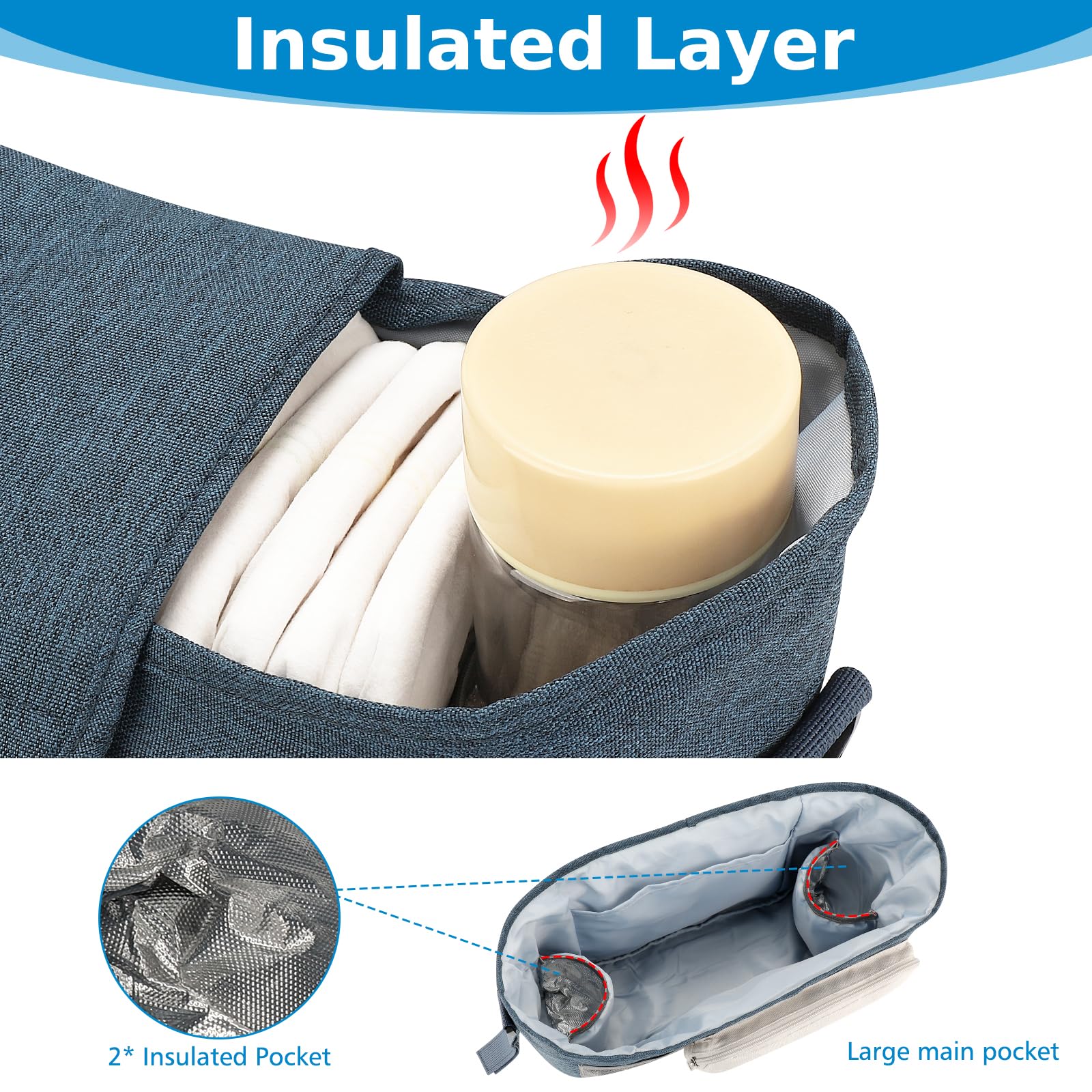 Accmor adjustable Velcro strap fits most strollers for secure installation
