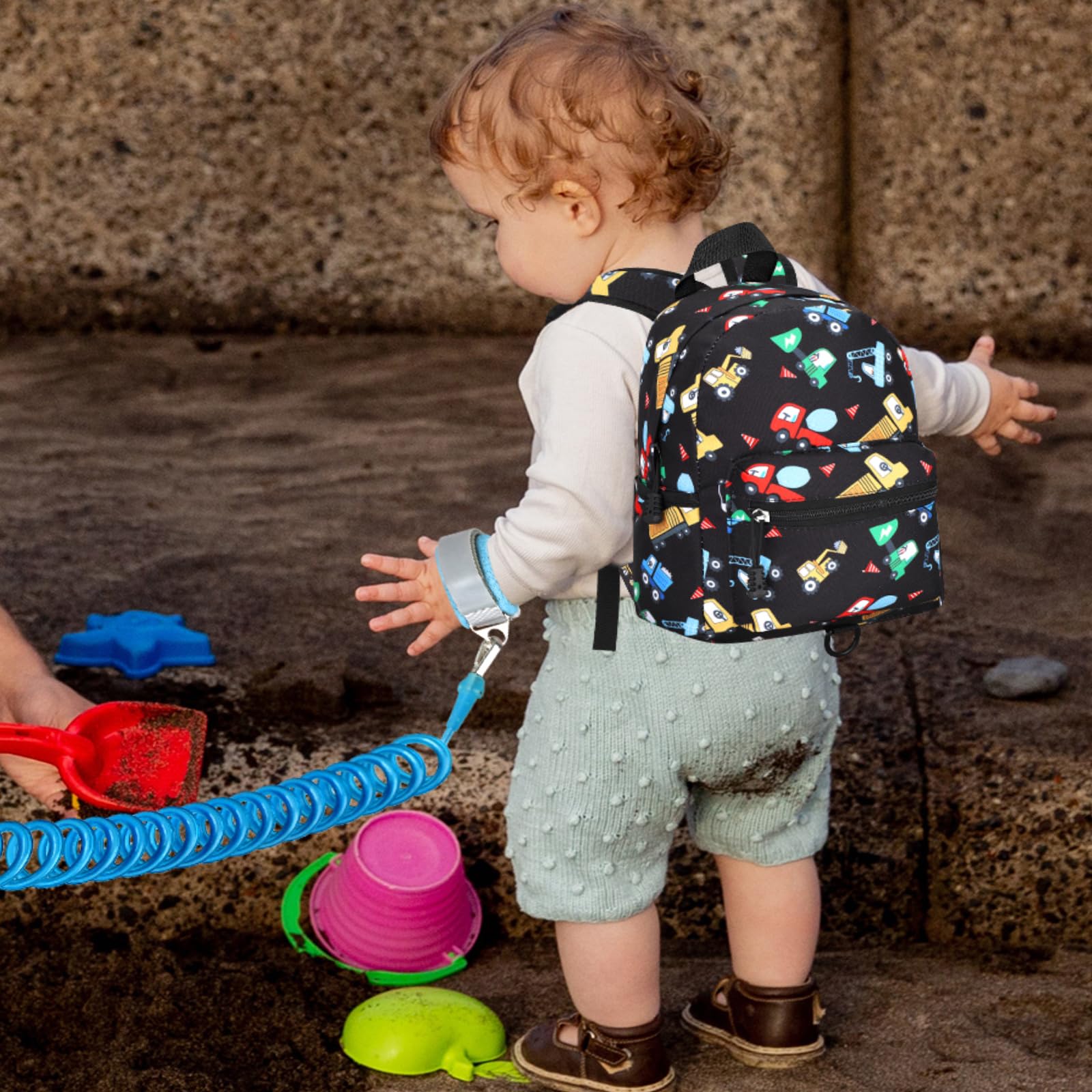Accmor compact toddler backpack fits diapers, wipes, snacks, and a spare outfit