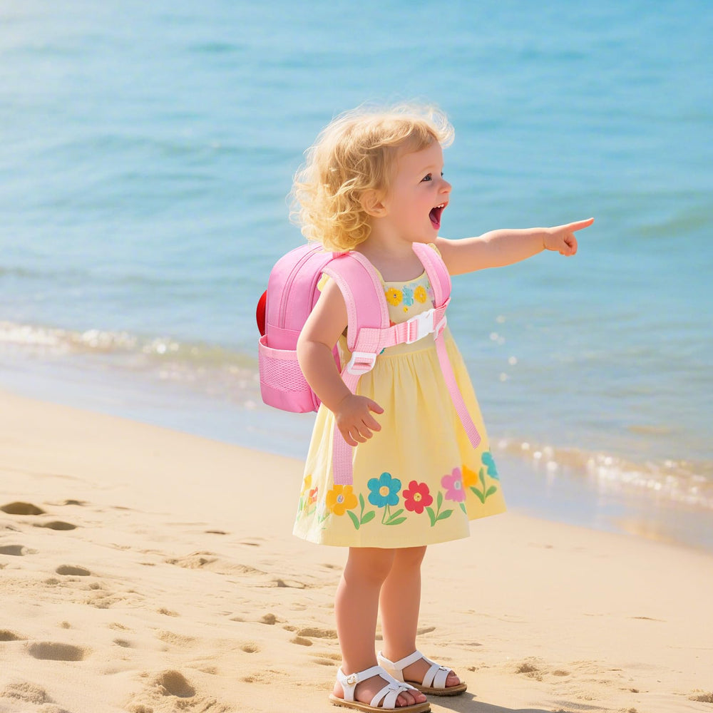 Accmor toddler backpack compact interior ready for diapers and snacks.