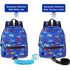 Accmor ergonomic shoulder straps on blue toddler backpack for comfort