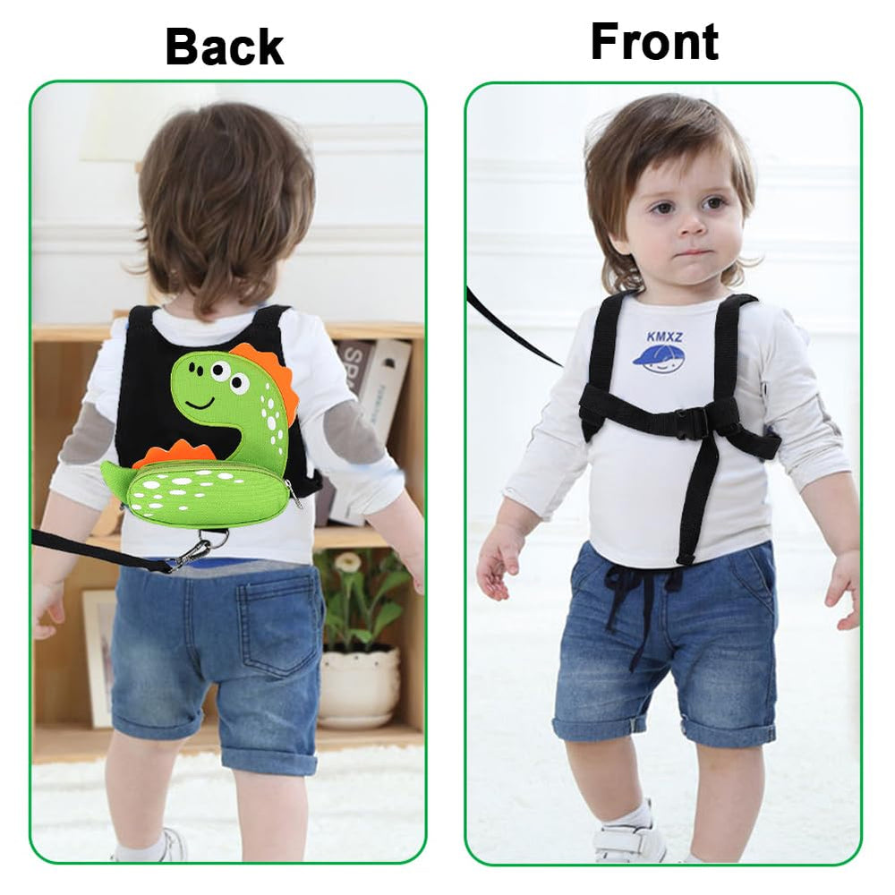 Accmor dinosaur-patterned harness adds adorable, imaginative outdoor adventures.