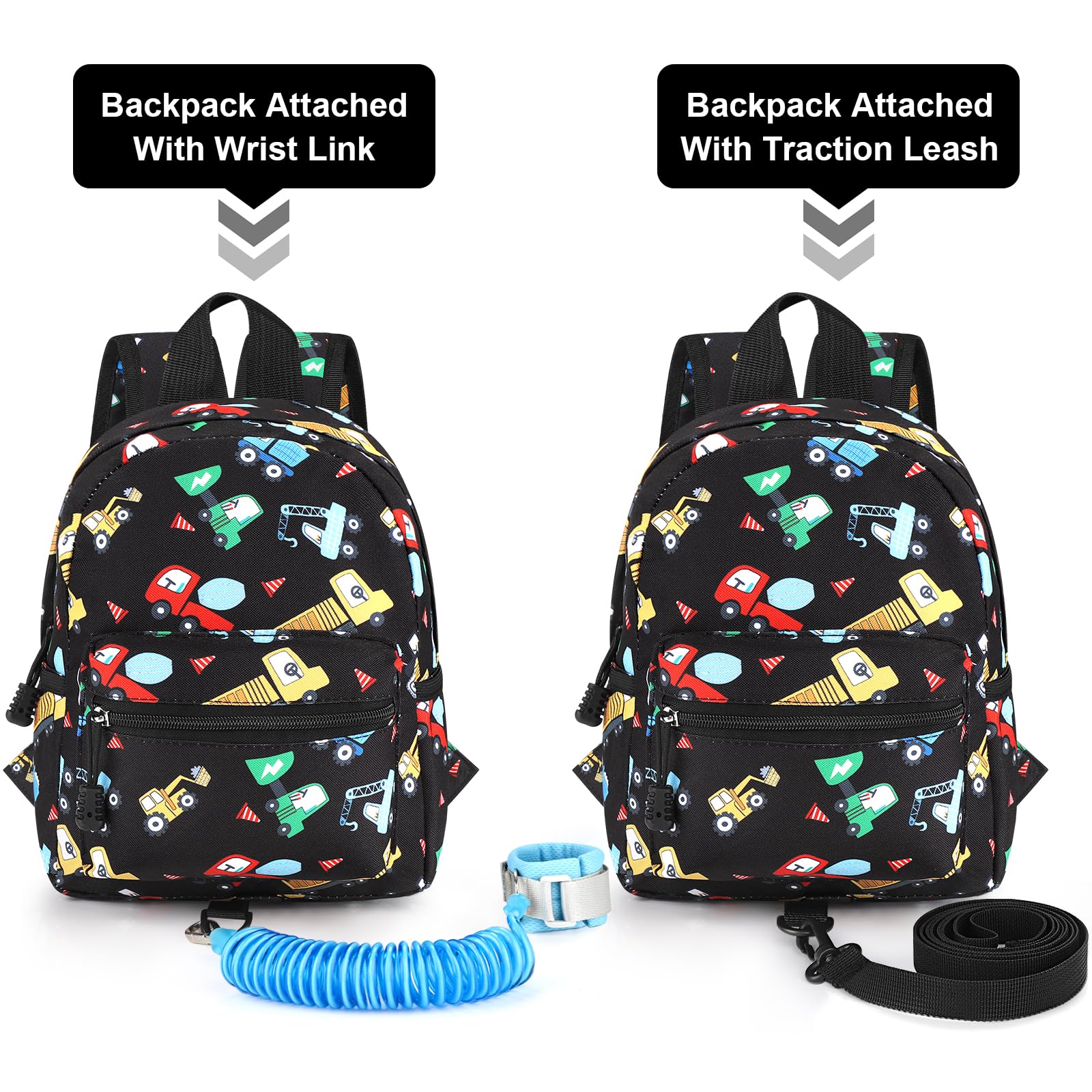 Accmor toddler harness backpack with wrist link helps keep kids nearby during trips