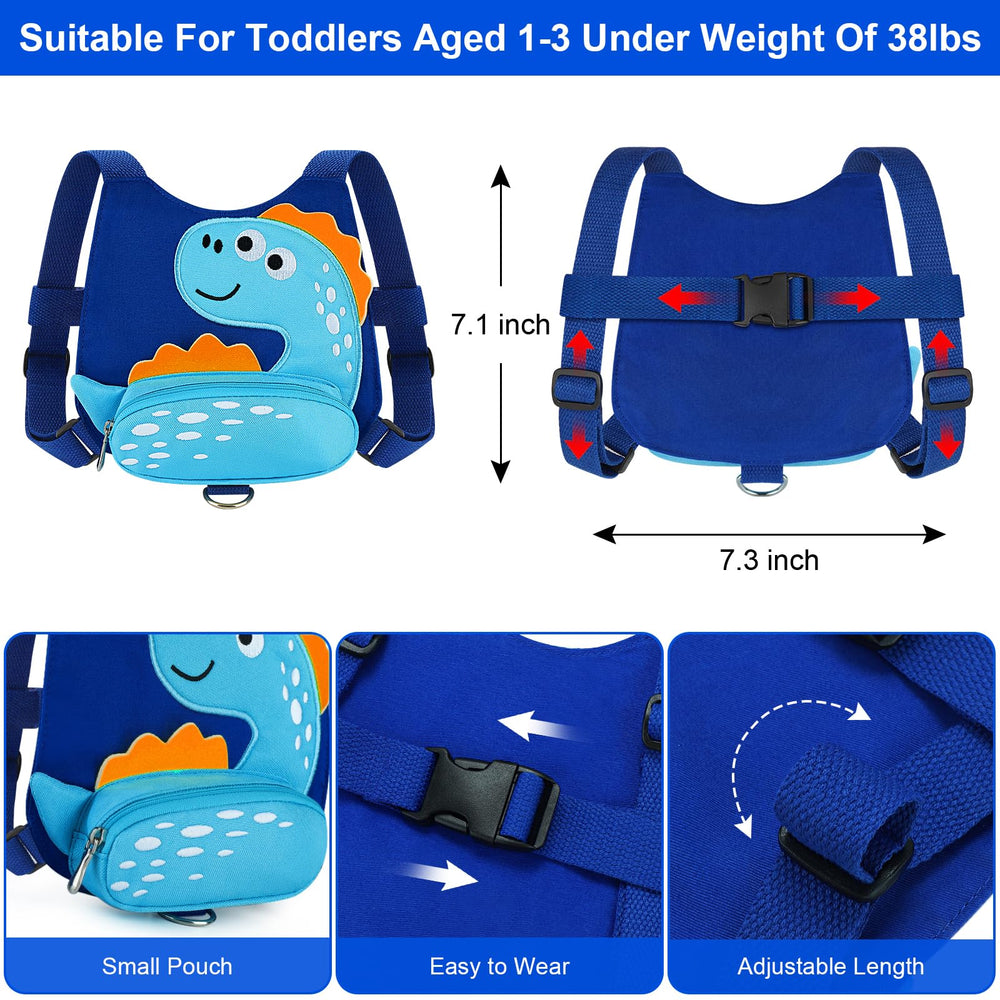 Accmor toddler harness back view highlighting back padding for comfy all-day wear