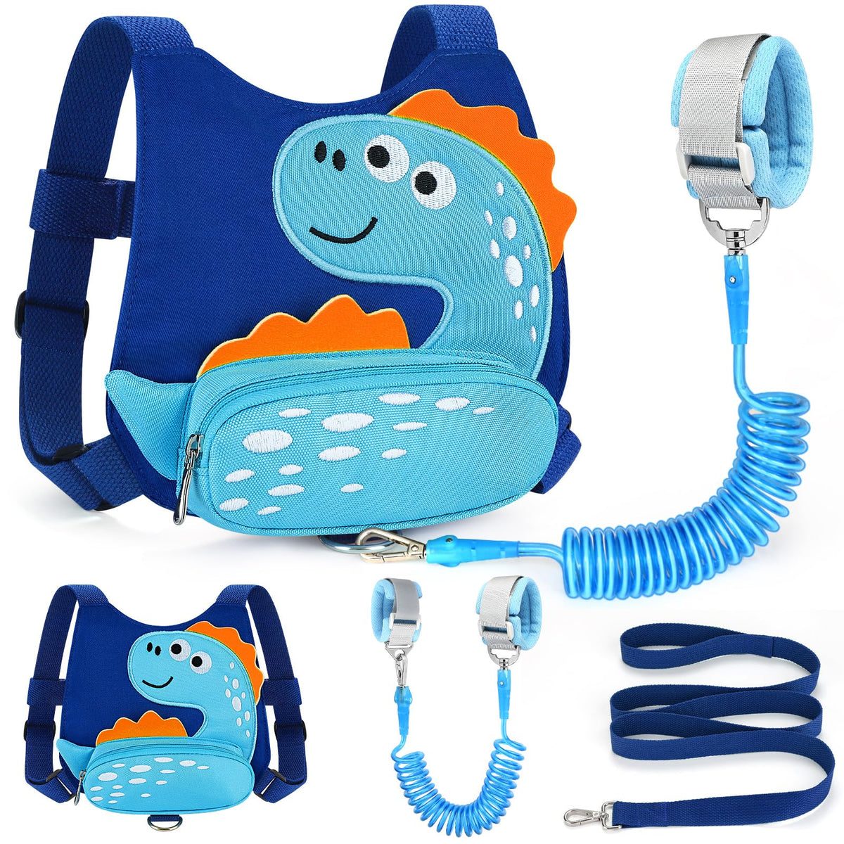 Accmor toddler harness front view with adjustable straps for safer outdoor exploration