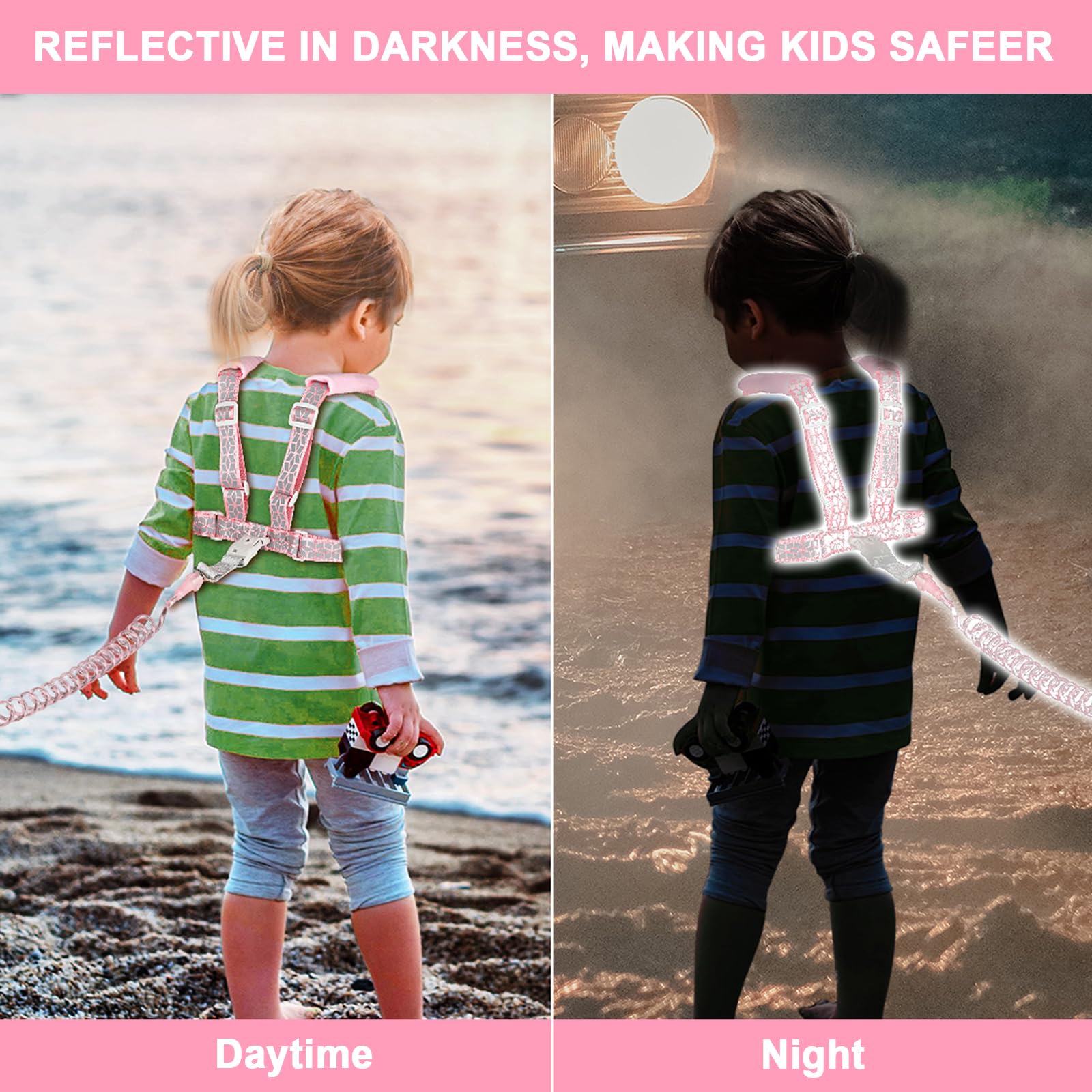 Accmor toddler harness leash 360° swivel connector enabling free movement