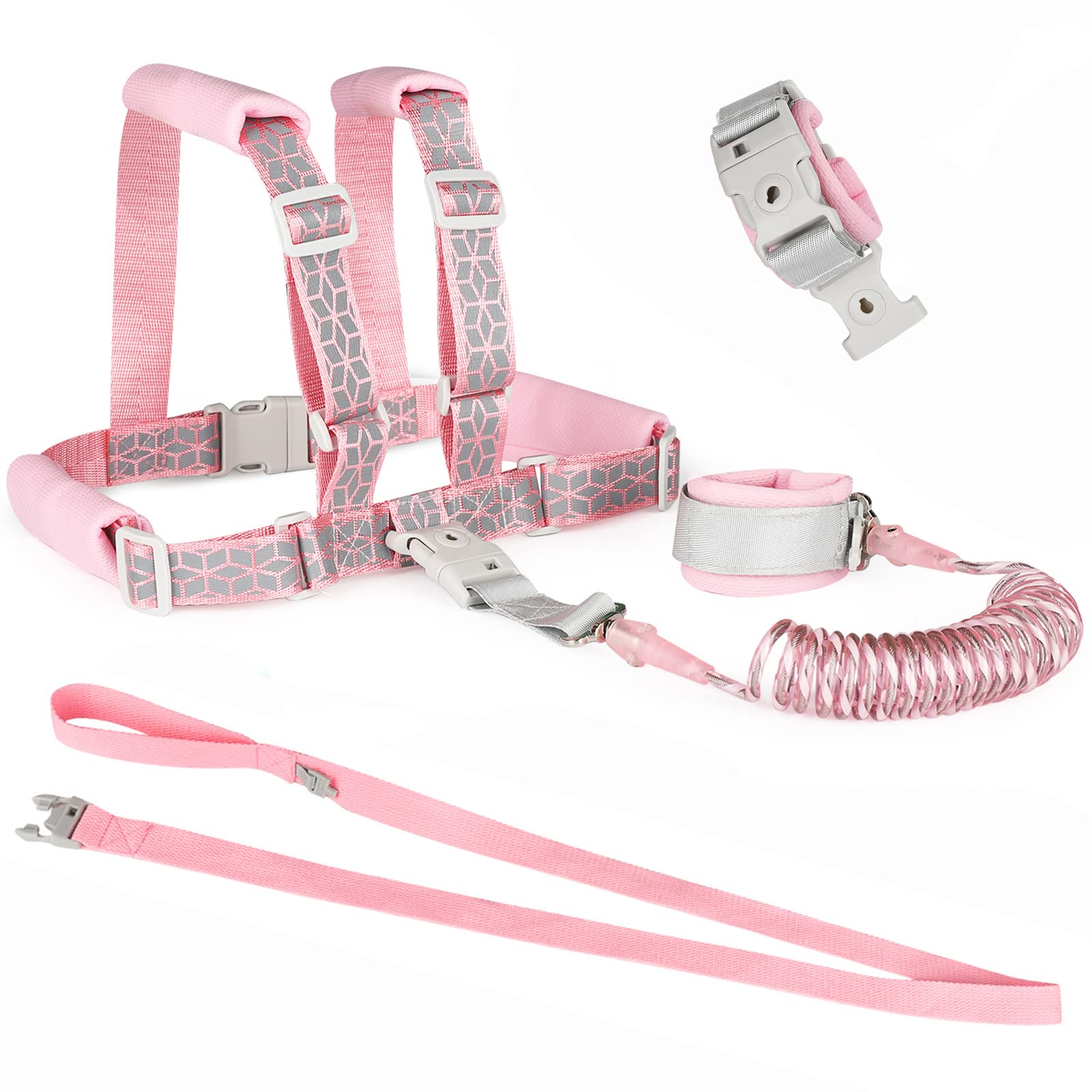 Accmor toddler harness leash anti-cut stainless steel link for durability