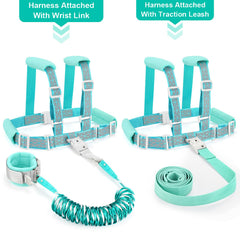 Accmor toddler harness leash features anti-lost-link-stainless-steel for durable safety.